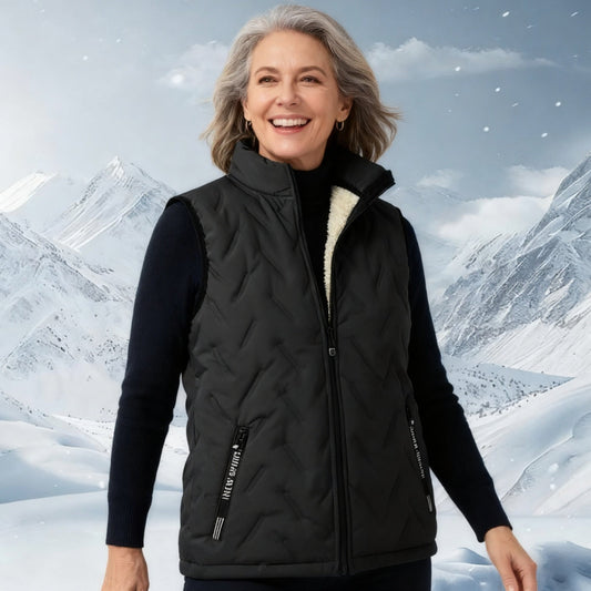 ✨️❄️Jesień/Zima 2026 Debiut Pikowana kamizelka bez rękawów z polaru