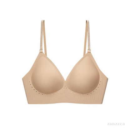 💞 Bezszwowy, niewidoczny biustonosz z głębokim dekoltem i głębokim wycięciem na plecach – do miseczek w rozmiarach A/B/C✨