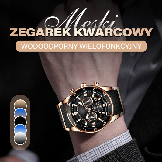 ⌚Zegarek męski gotowy na przygody - wodoodporny, trwały i bogaty w funkcje do wędrówek, pływania i codziennego noszenia