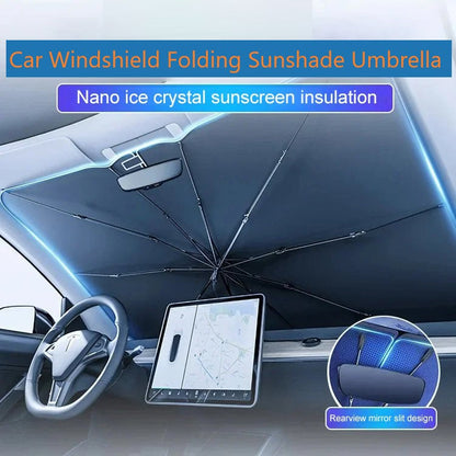 ☀️🚘 Składana osłona przeciwsłoneczna klasy premium do samochodu – chroń swój samochód przed upałem i promieniowaniem UV