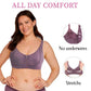 💗✨ Biustonosz damski Plus Size z zapięciem z przodu - wygodny, łatwy do zakładania i komfortowy na co dzień