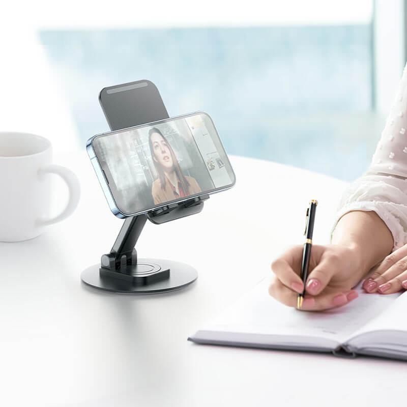 Aluminum alloy rotating mobile phone stand - clarioy