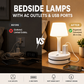 🔌 Lampka nocna z gniazdkami i USB – więcej miejsca, wygodne ładowanie