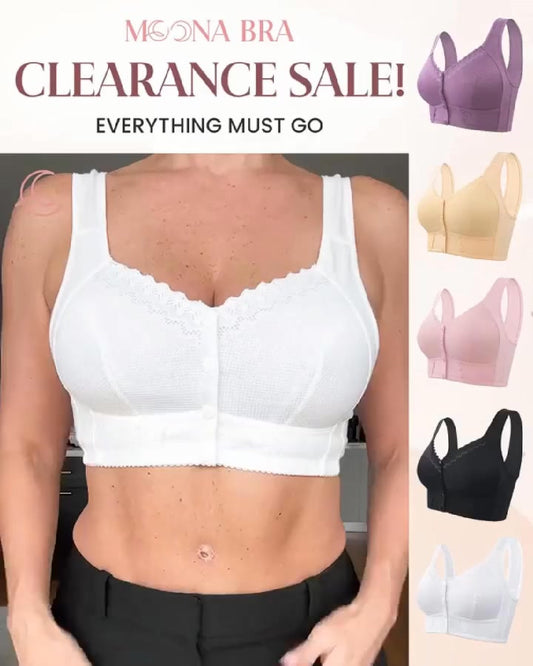 【1+1 Bezpłatnie】💟 Oddychający biustonosz damski Plus Size zapinany z przodu