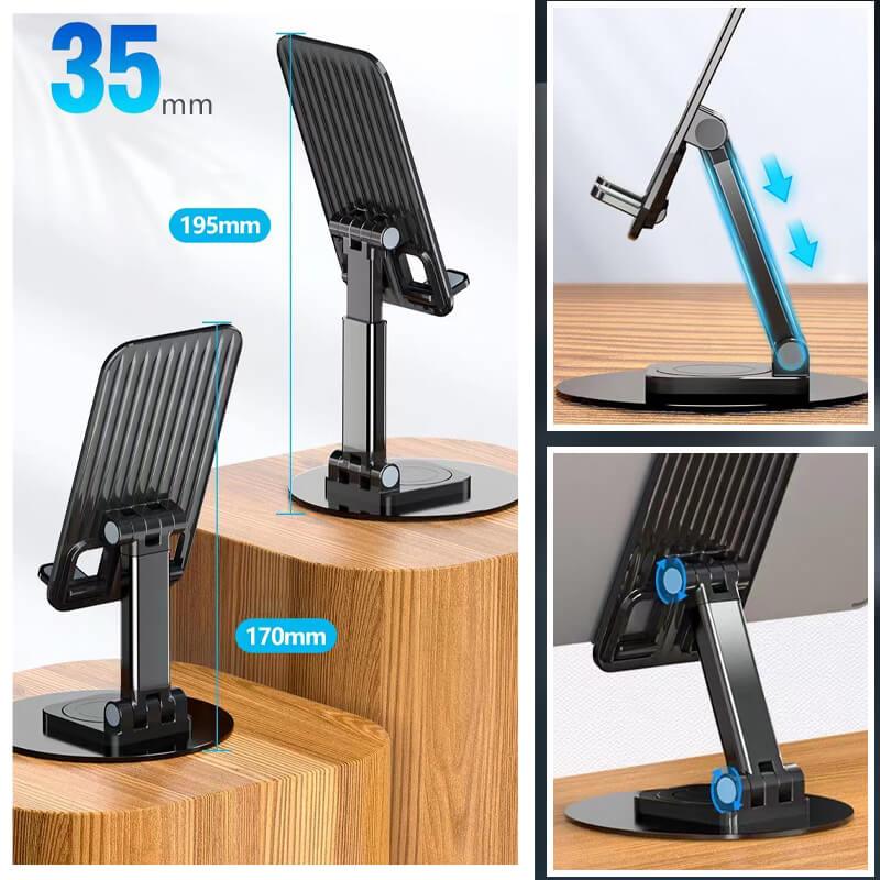 Aluminum alloy rotating mobile phone stand - clarioy
