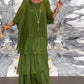 💥2025👗Elegancka warstwowa sukienka maxi w stylu vintage