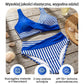 Wspaniały letni zestaw bikini na plażę – w kontrastowych kolorach i w paski