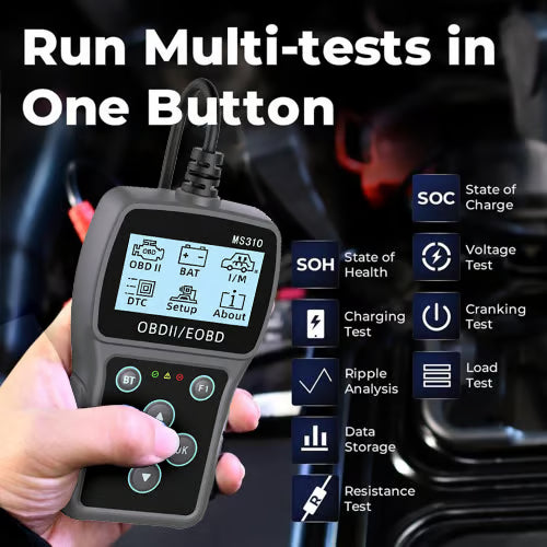 🚗🛠️2025 Gorąca wyprzedaż 50% zniżki💥BT100 Tester akumulatorów samochodowych 12V Tester obciążenia