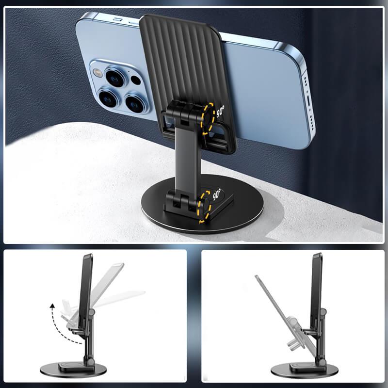 Aluminum alloy rotating mobile phone stand - clarioy