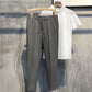 Jednobarevné formální kalhoty Slim Fit 3.03