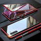 Magnetyczne, hartowane, dwustronne etui na telefon Samsung