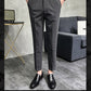 Jednobarevné formální kalhoty Slim Fit 3.03