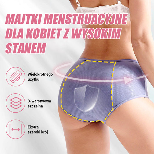🌸Kup 2 i otrzymaj 1 gratis 🌸2025 Najnowsze majtki z wysokim stanem i ochroną przed przeciekaniem