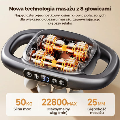 16-napędowy zestaw 8 pistoletów do masażu