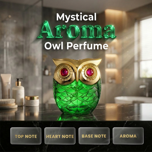 🦉✨ Perfumy w wyjątkowym flakonie w kształcie sowy 100 ml - orientalno-kwiatowo-drzewny zapach z kawą, wanilią i jaśminem 🌙