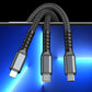 🔥Kup 1 i otrzymaj 1 gratis 🔥przezroczysty kabel do superszybkiego ładowania 3 w 1 Glow