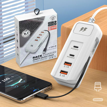 ⚡ Wielofunkcyjne szybkie ładowanie 2PD+2USB! 🔌
