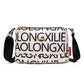 Damska torba crossbody z wieloma kieszeniami i nadrukiem