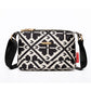Damska torba crossbody z wieloma kieszeniami i nadrukiem