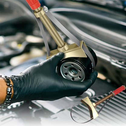 Klucz do filtrów oleju samochodowego z regulowanym paskiem stalowym