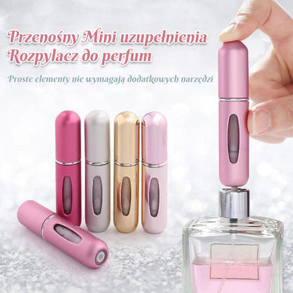 Przenośny mini atomizer do wielokrotnego napełniania (5 szt.)