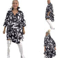 【Obniżka ceny o 50%】🌟Modna koszulowa sukienka z kołnierzykiem z klapami i nadrukiem V-Neck🌟