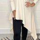 Damski sweter z nieregularnym golfem z dzianiny w stylu casual 3.86