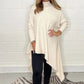 Damski sweter z nieregularnym golfem z dzianiny w stylu casual 3.86