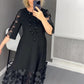 Rozkloszowana sukienka Plus Size w kropki 3.91