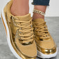 ✨Modne damskie trampki na platformie w stylu Casual Sparkling Style