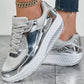 ✨Modne damskie trampki na platformie w stylu Casual Sparkling Style