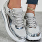 ✨Modne damskie trampki na platformie w stylu Casual Sparkling Style