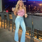 2025👖 Dżinsy stretch flare z wysokim stanem 3