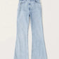 2025👖 Dżinsy stretch flare z wysokim stanem 3