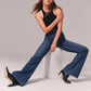 2025👖 Dżinsy stretch flare z wysokim stanem 3