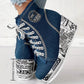 Modne damskie buty jeansowe na platformie w jednolitym kolorze
