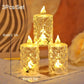 🔥3szt/SET🕯️🎁 Kryształowy bezpłomieniowy znicz