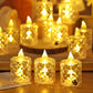 🔥3szt/SET🕯️🎁 Kryształowy bezpłomieniowy znicz