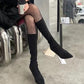 8,5 cm buty za kolano dla kobiet