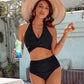 💥👙Stroje kąpielowe Tummy Control Skromne zestawy bikini z wysokim stanem 3.58