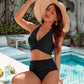 💥👙Stroje kąpielowe Tummy Control Skromne zestawy bikini z wysokim stanem 3.58