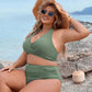 💥👙Stroje kąpielowe Tummy Control Skromne zestawy bikini z wysokim stanem 3.58