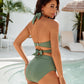 💥👙Stroje kąpielowe Tummy Control Skromne zestawy bikini z wysokim stanem 3.58