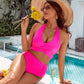 💥👙Stroje kąpielowe Tummy Control Skromne zestawy bikini z wysokim stanem 3.58