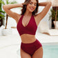 💥👙Stroje kąpielowe Tummy Control Skromne zestawy bikini z wysokim stanem 3.58