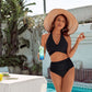 💥👙Stroje kąpielowe Tummy Control Skromne zestawy bikini z wysokim stanem 3.58