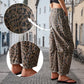 🐆👖Luźne spodnie w panterkę z kieszeniami