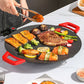 🥘Elektryczny grill żeliwny w stylu koreańskim bez powłoki🥙