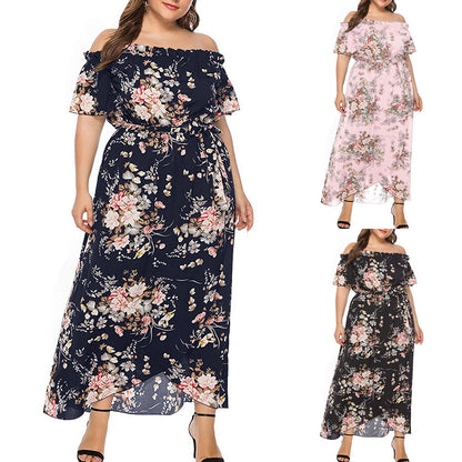 💐Szyfonowa sukienka w kwiaty w stylu bohemy