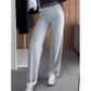🔥👖Damskie spodnie w jednolitym kolorze z drapowaniem